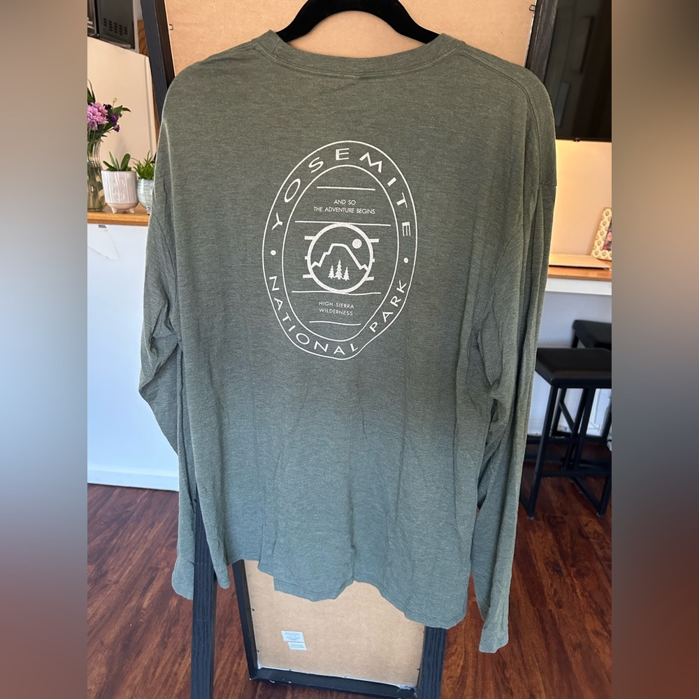 Yosemite National Park Green Men's Shirt